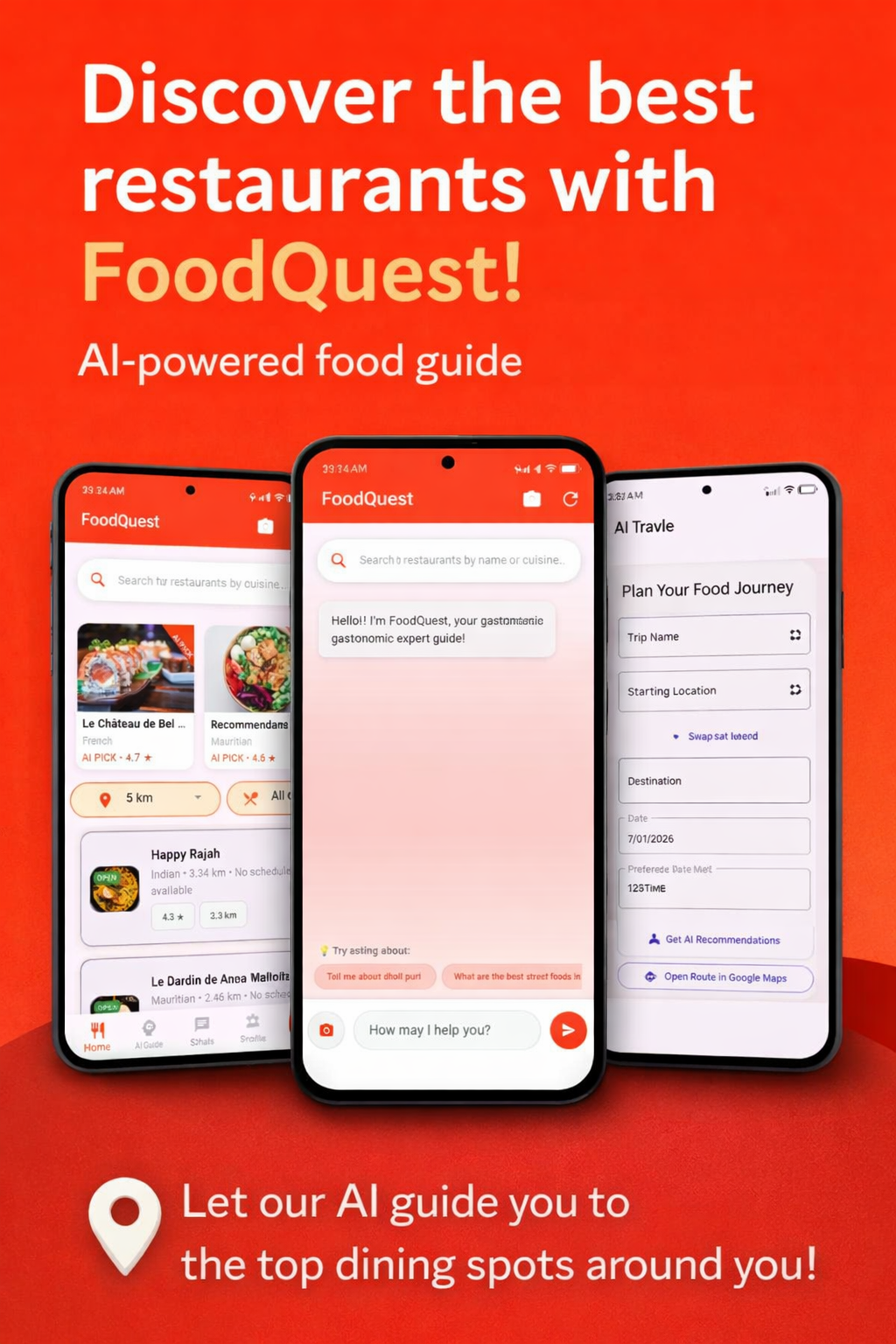 FoodQuest – Food Discovery App
